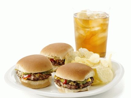 Foto Mini Hamburger mit Gurken