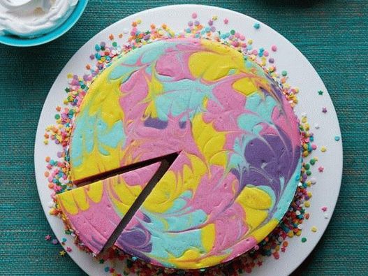 Photo Marble Cheesecake im Stil eines thailändischen End-dai