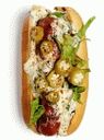 Hot Dog mit Okra