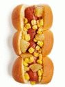 Land Hot Dog mit Mais