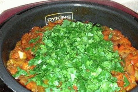 Zartes Fleisch mit Gemüse