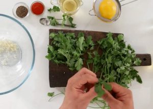 Auberginen-Kichererbsen