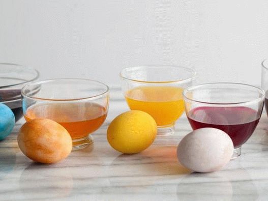 Photo Dyeing Ostereier mit natürlichen Farbstoffen