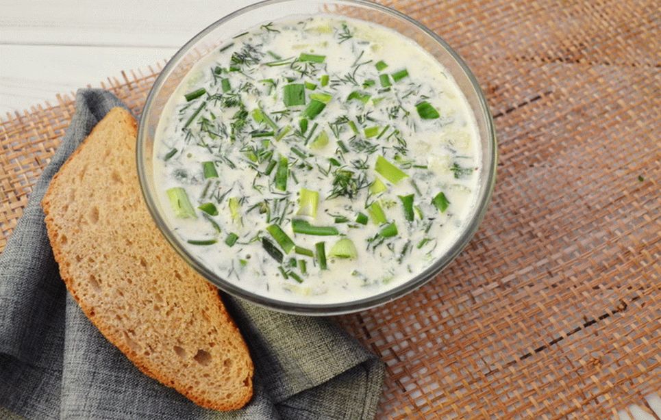 Okroschka auf Brotkwas