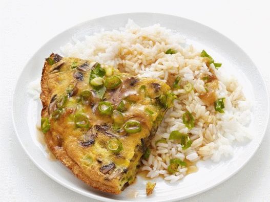 Photo Omelett Fu Young mit Garnelen und Pilzen