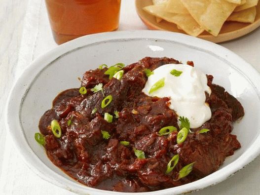 Food Photography - Texas Chili in einem Slow Cooker