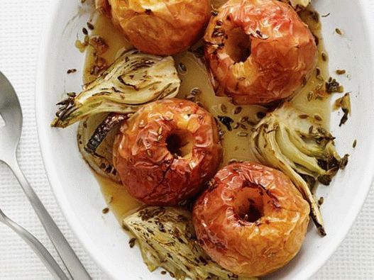 Bratäpfel mit Fenchel