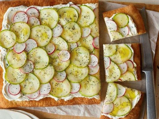 Photo Open Pie mit Gemüsecarpaccio