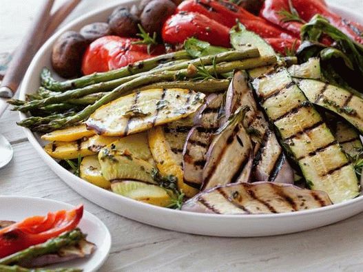 Foto gegrilltes Gemüse