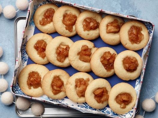 Photo Cookies mit Apfelmarmelade
