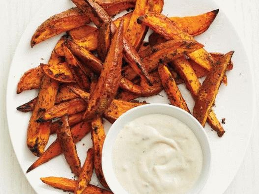 Foto gebackene Süßkartoffel