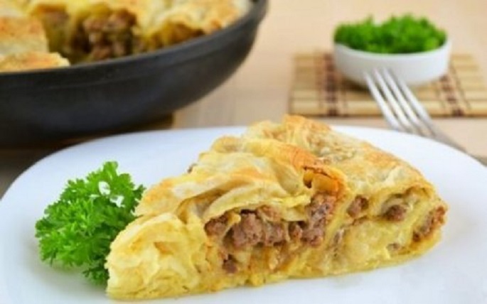 Pita Pie mit Fleisch