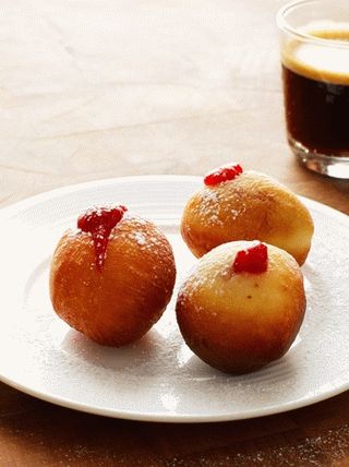 Photo Donuts mit Marmelade
