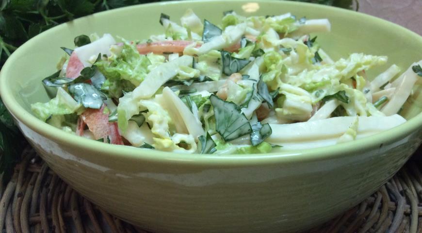 Fastensalat mit Tintenfisch