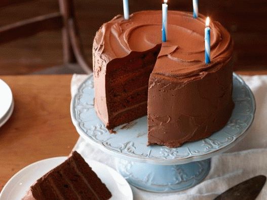 Foto des Gerichts - Große Schokoladen-Geburtstagstorte