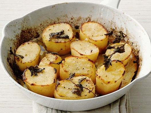 Foto des Gerichts - Gebackene Kartoffelschnitze mit Oregano