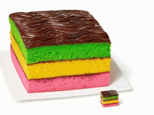 Foto des Regenbogenkuchens