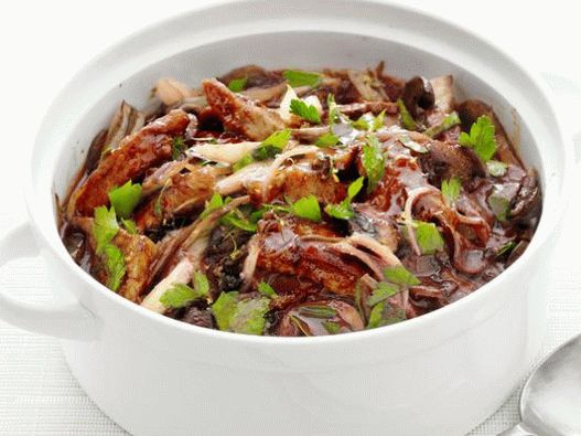 Fotoragout mit Schweinefleisch und Fenchel