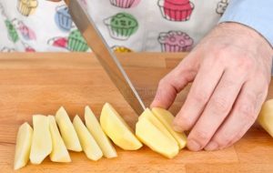 Mit Knödel gurken