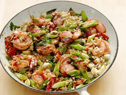 Foto des Gerichts - Garnelen mit Kajun-Reis