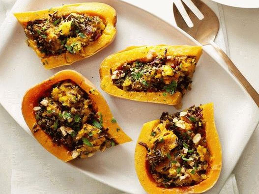 Foto des Gerichts - Gefüllter Kürbis mit Wildreis und Salbei