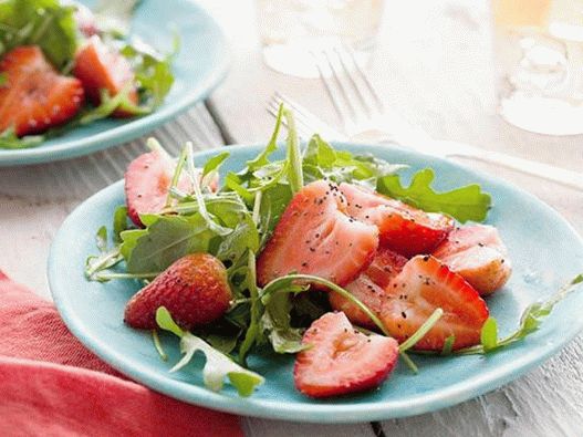 Foto - Salat mit Erdbeeren und Rucola