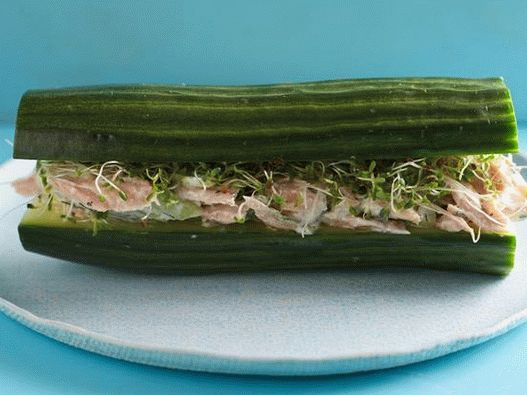 Foto - Sandwiches ohne Gurkenbrot mit Thunfisch