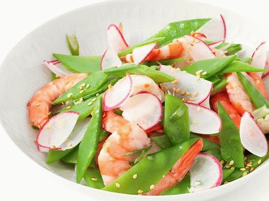 Garnelen-Erbsen-Salat