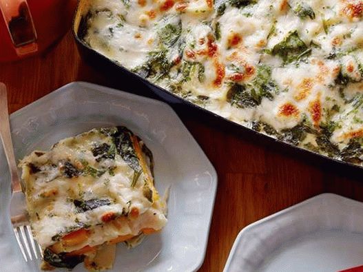 Vegetarische Lasagne mit Kürbis