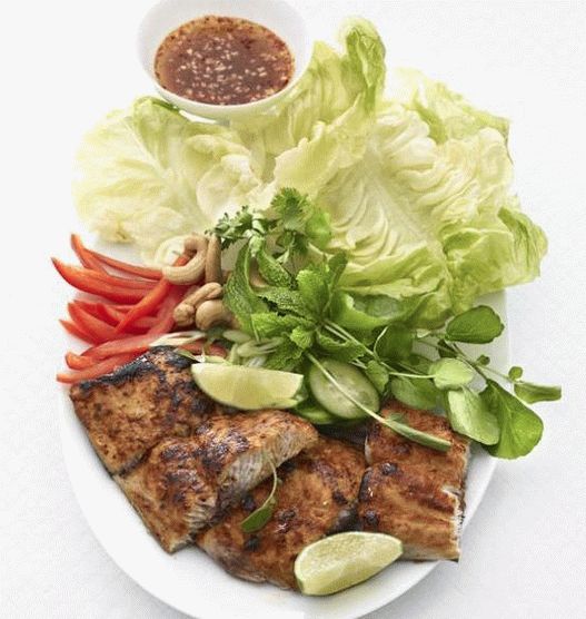 Foto Thai-roter Mahi-Mahi-Salat