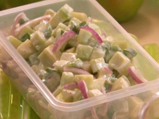 Foto frischer Gurkensalat Foto frischer Gurkensalat
