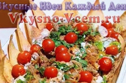 Salat mit Lammfleisch