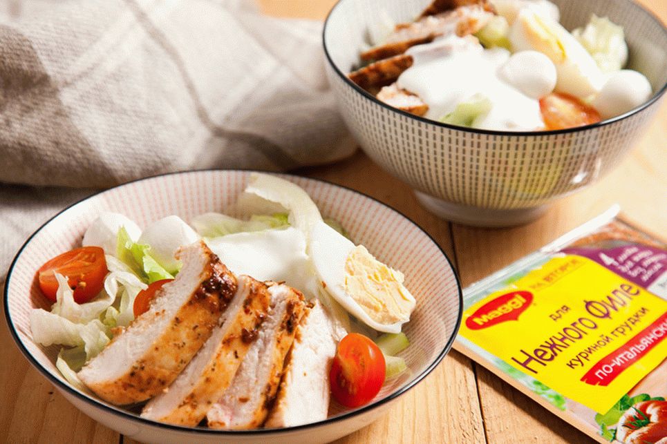 Hähnchenbrustsalat