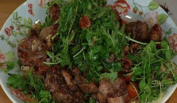 Hühnerlebersalat
