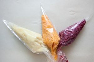 Hering auf einem Pelzmantel