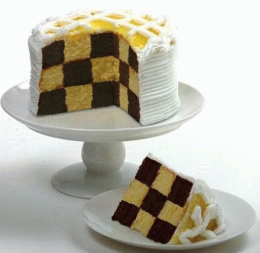 Photo Chess Cake mit Zuckerguss