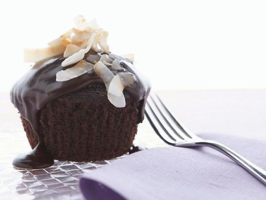 Photo Chocolate Cupcakes mit Kokosnuss