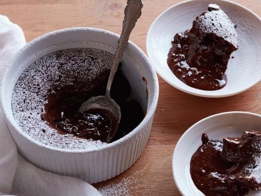 Photo Schokoladenfondant mit Schmelzfüllung