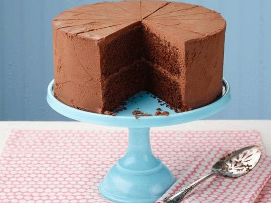 Photo Schokoladenkuchen mit Mayonnaise