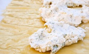 Käserolle mit Lachs