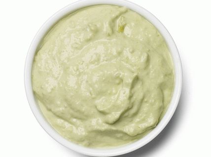 Fotoaufstrich von Avocado mit Chili