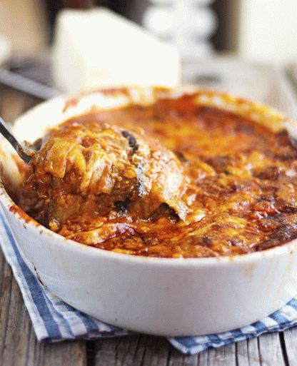 Fotosuppe mit Auberginen