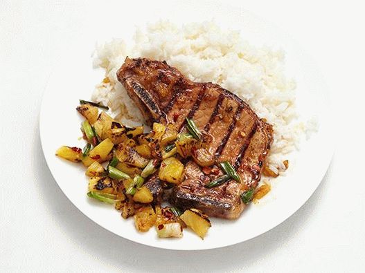 Photo Schweinelende mit Ananassalsa