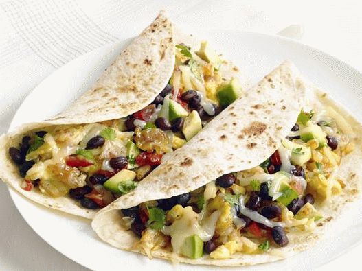 Foto von Tacos mit Bohnen-Kartoffel-Füllung