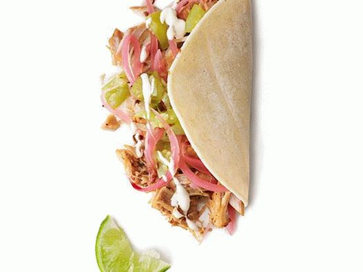 Foto Tacos mit Schweinefleisch Carnitas