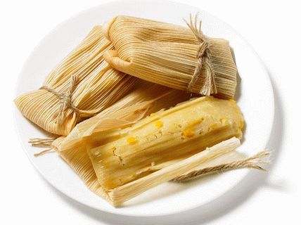 Tamale Foto mit Maisfüllung