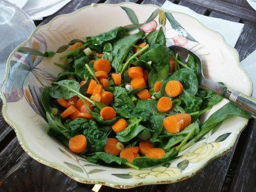 Photo Warmer Karotten-Spinat-Salat