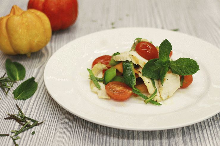 Warmer Hühnersalat
