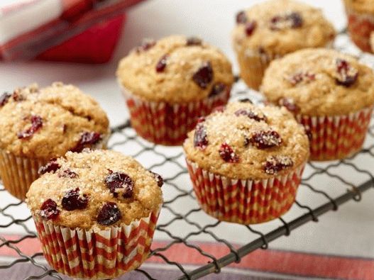 Foto von Kürbis-Muffins mit Preiselbeeren