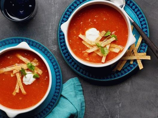 Foto-Tomaten-Tortilla-Suppe